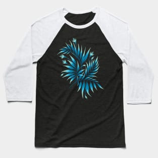 Waikiki Palm - Petrol Blue Baseball T-Shirt